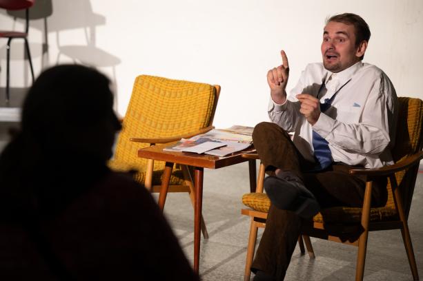 Posol hydrometeorologického ústavu Akadémie vied (Divadelné teleso PRAKTIKÁBEL) foto: R. Stoklasa